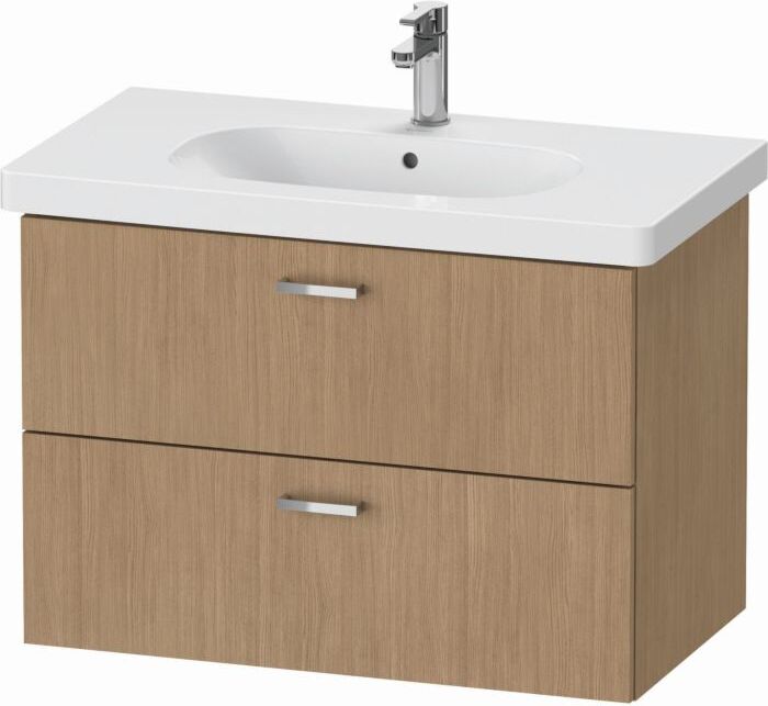 Duravit XBase Waschtisch-Unterschrank XB619005252 80x56x45,8cm, europäische Eiche, 2 Schubkästen