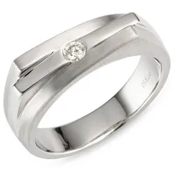 PLATINITY Ring 1 Brillant ca. 0,08ct Hochfeines Weiß/SI Platin 950