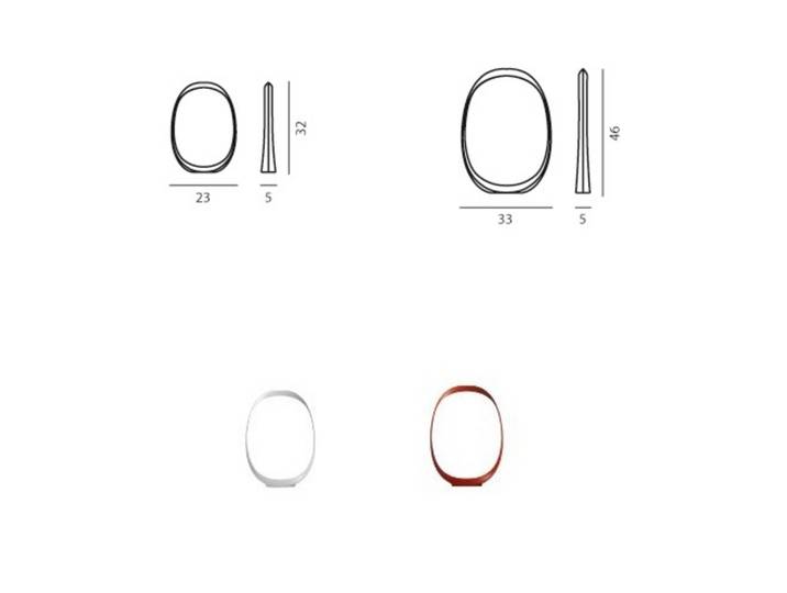 Anisha LED Lampe de Table Piccola Blanc - Foscarini - Salon / séjour - Plastique