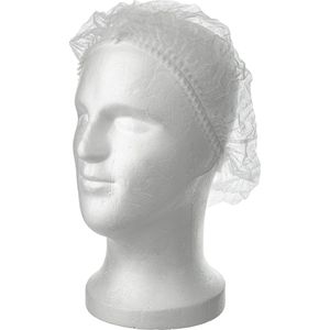 Nobamed Baretthauben Haube Clip-Cap, PP-Vlies, Gr. 53cm, weiß, 100 Stück