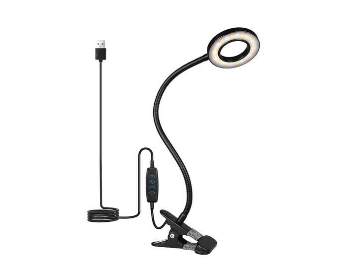 LED Tischlampe Klemmleuchte LUMI schwarz