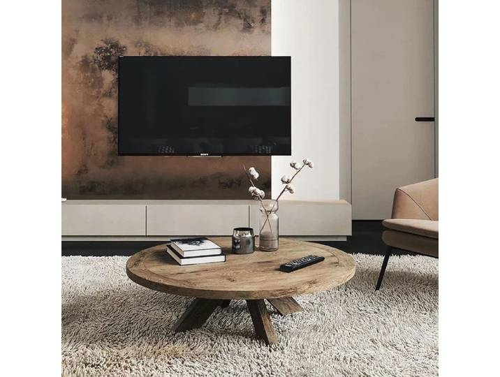 Table basse nordique moderne, style chic et élégant, mobilier de salon de luxe