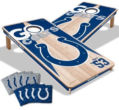 Skip's Garage Indianapolis Colts NFL 2x4 Cornhole Board Set