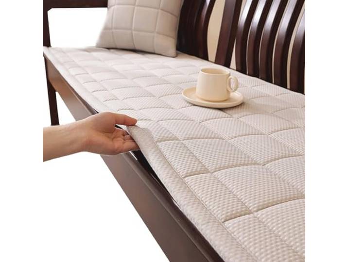 KRXSOBNV Das Sofa, 1 Stück, Haustier-Sofaüberzug for 2-3 Dicke Kissen, haustierfreundlich(Khaki,55x150cm)