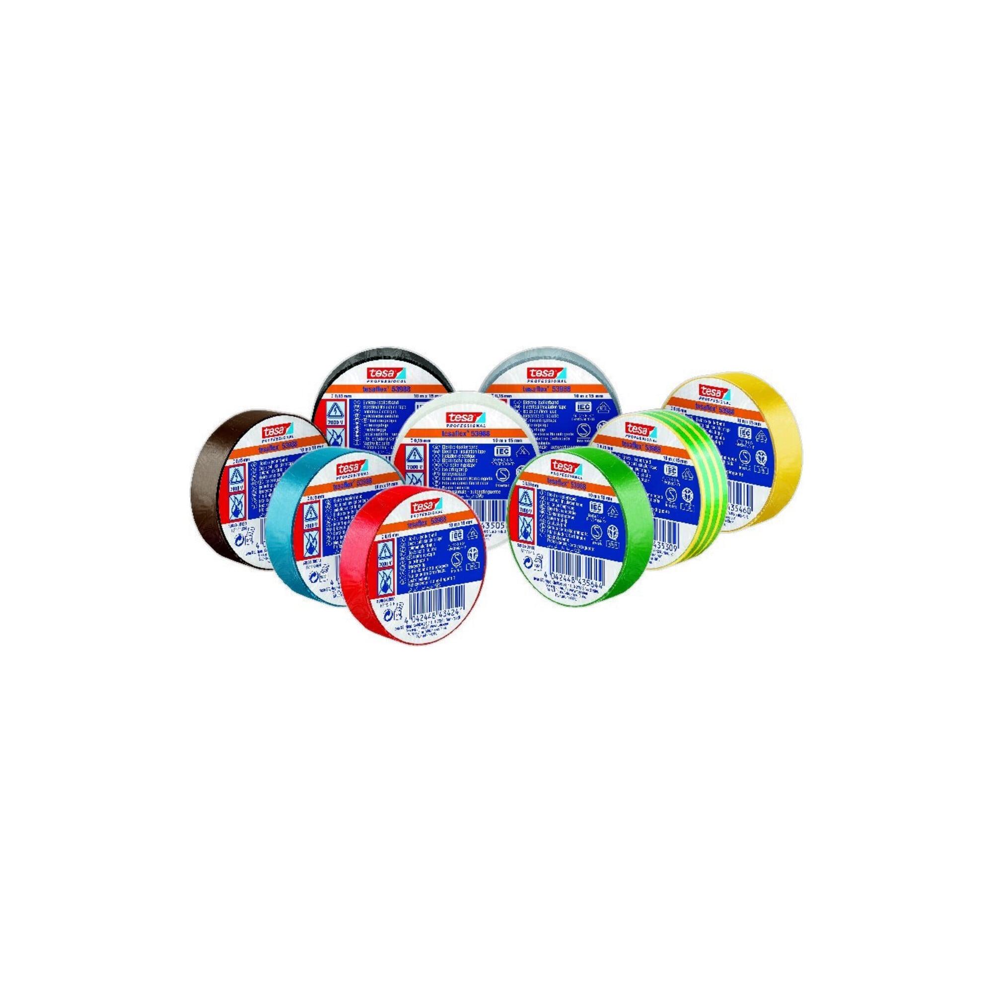 tesa PVC-Elektroisolierband 25m x 19mm, rot (53988-00017-01)