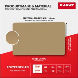 Karat, Bodenschutzmatte, Color (90 x 120 cm)