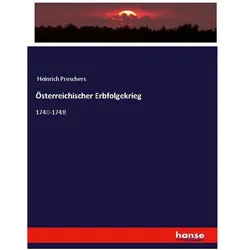 Österreichischer Erbfolgekrieg, Fachbücher von Anonym