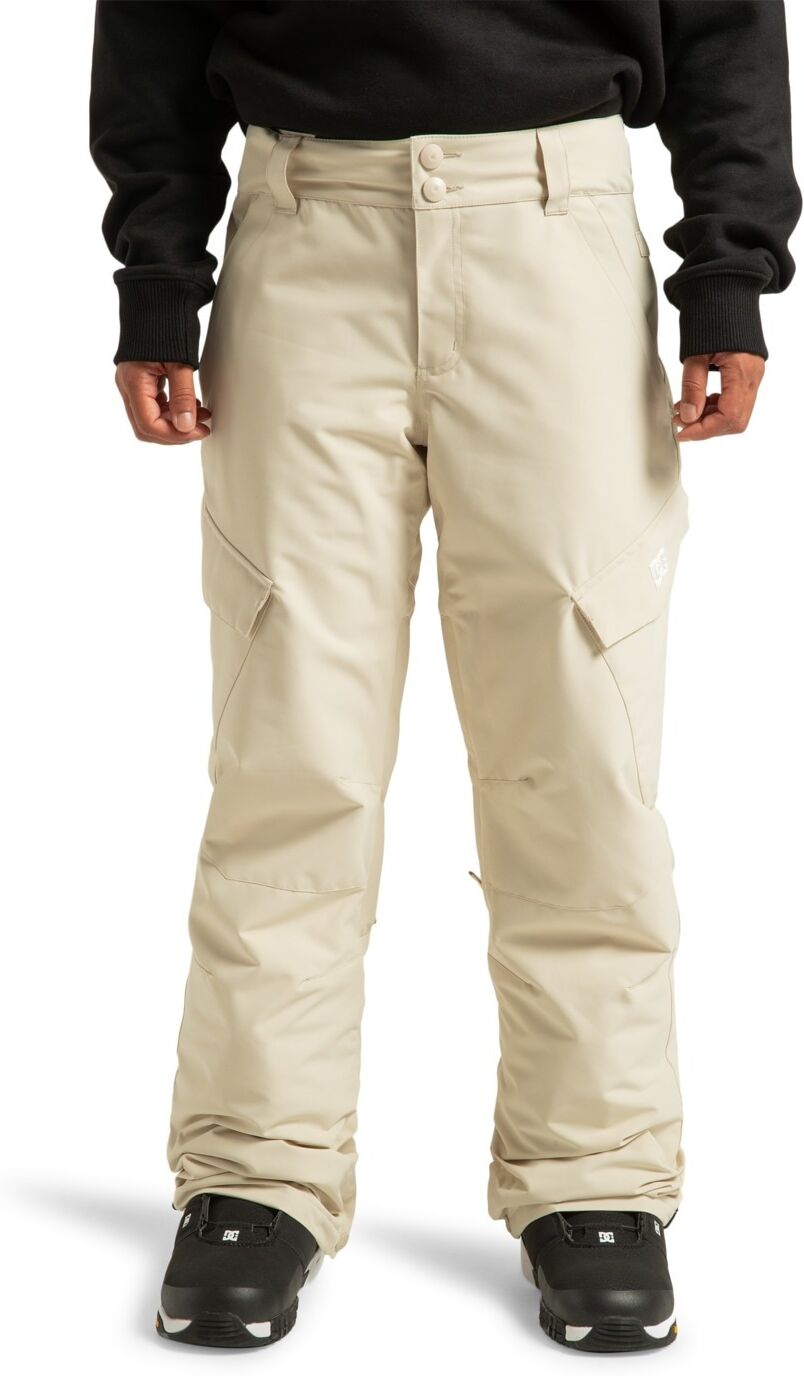 Snowboardhose DC SHOES "Nonchalant", Damen, Gr. M, Normalgrößen, beige (oatmeal), Obermaterial: 100% Polyester., Hosen Snowboardhose