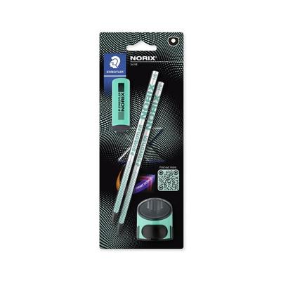 STAEDTLER NORIX® 181, koralle + 2 Bleistiften HB, 1 Radierer und 1 Einzelspitzdose, 181 SBK2-3