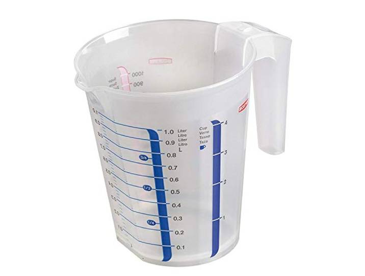 Curver Verre doseur 1L en polypropylène -Pichet mesureur pour la Cuisine - 18\,8 x 16\,2 x 13\,3 cm - Transparent