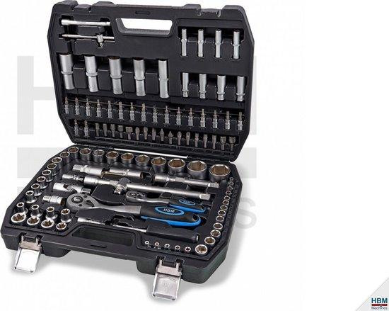 HBM professionele doppen set met 108 stuks in inchmaten