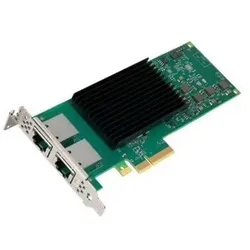 Intel NIC/PCiE up to 10Gb RJ45 x 2 Single (Ethernet), Netzwerkkarte, Grün, Schwarz, Silber