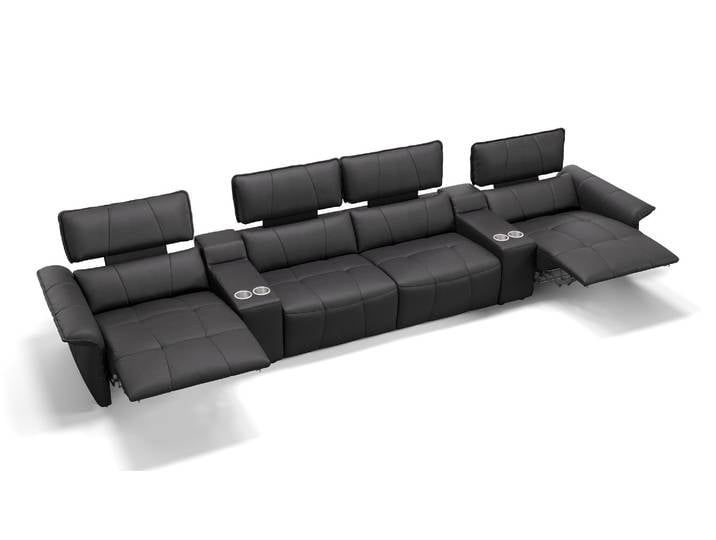 Leder 4-Sitzer Sofa ADRIA Couchgarnitur