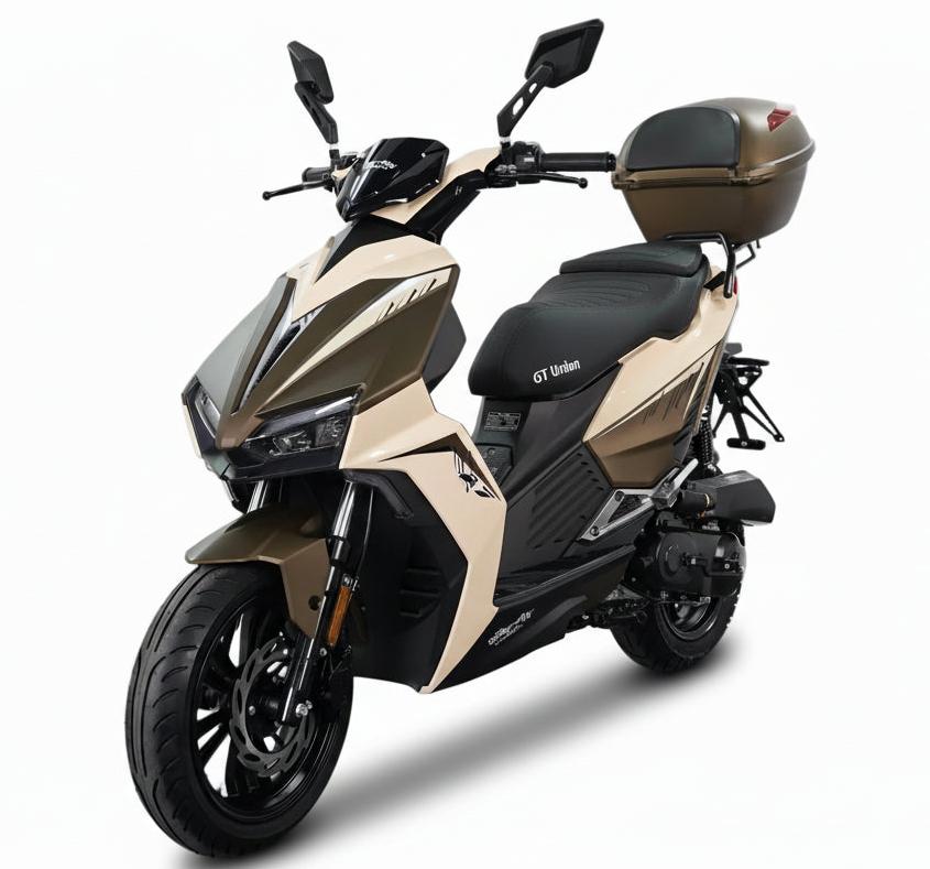 Motorroller Matador A7, 50ccm 45 km/h, Euro 5, coffee mit Top Case GT Union
