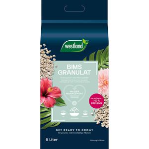 Westland Pflanzsubstrat Bims Granulat, 6 Liter, für Zimmer- und Kübelpflanzen