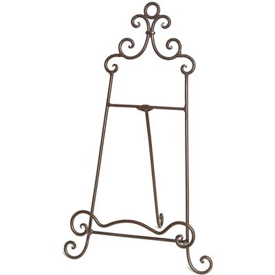 Kochbuchhalter AMBIENTE HAUS "Staffelei aus Eisen 41cm", braun, B:21cm H:26cm T:41cm, Schmiedeeisen, Buchstützen