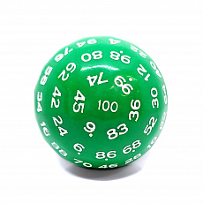 Dice4friends Würfel - D100 - Pearl Green/White 306072