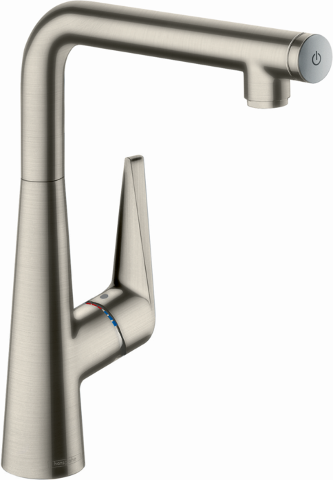 Hansgrohe Talis Select S300 Küchenarmatur 72820800 Edelstahl-Optik, schwenkbarer Auslauf
