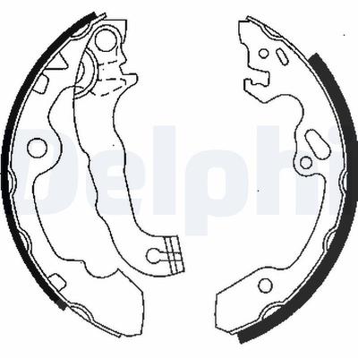 Delphi Bremsbackensatz [Hersteller-Nr. LS1850] für Ford