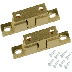 MS Beschläge Paar Doppelkugelschnäpper Doppelkugelschnapper Kugelschnapper Messing 60 mm