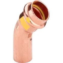 Bogen PROFIPRESS-G 2626.1 54mm 45 Grad 345730, I+A, aus Kupfer, für Gas