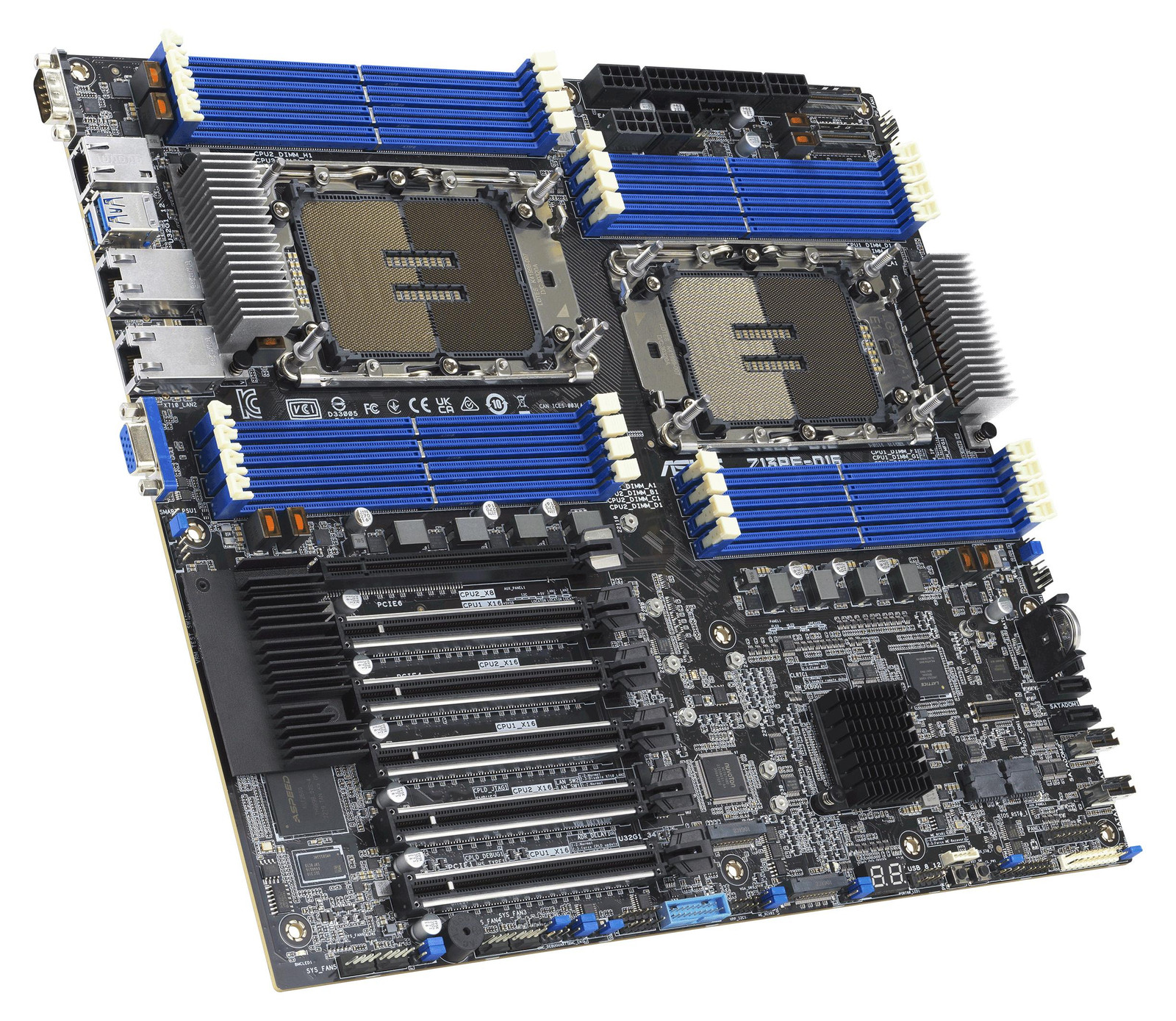 Asus Z13Pe-D16/Asmb11 E-ATX Moederbord met 2x LGA 4677 en DDR5 en 2x 10G