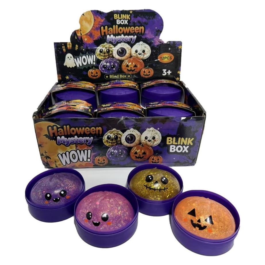 Kögler Squishy Baozi Dumpling Halloween mit Gel und Glitzer (74054250)