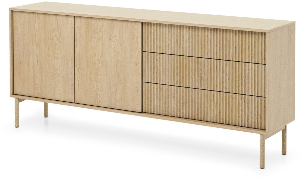 Selsey Tavo Dressoir met 3 deuren en 3 laden in Cremona eiken, Breedte: 187,1 cm