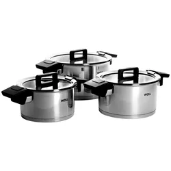 Woll Topfset 6-tlg. CONCEPT - B/H/T ca. 30.00x24.00x59.00