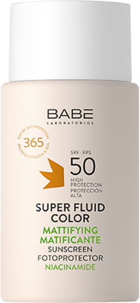 Babé Fotoprotetor Super Fluido Matificante com Cor FPS50 50ml