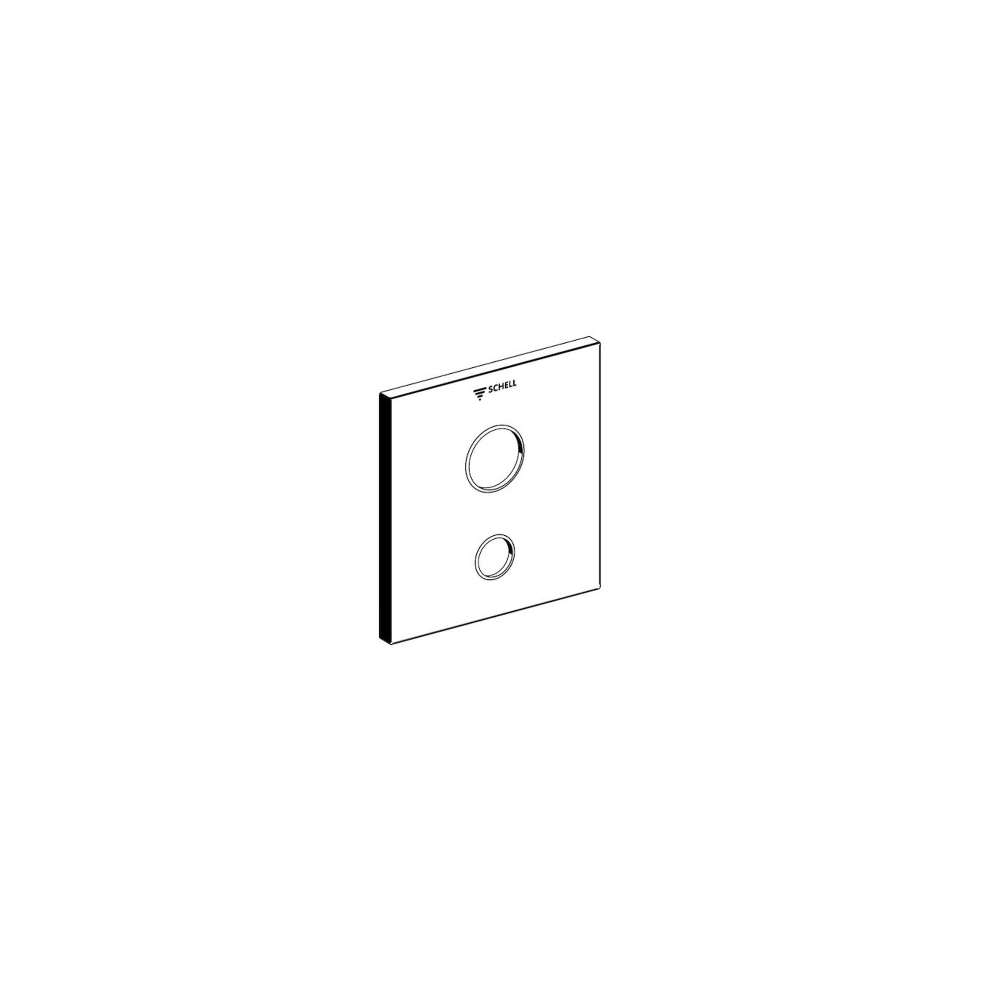 Schell Frontplatte LINUS W-SC-V für UP-Waschtischarmatur, Kaltwasser, edelstahl (252312899)