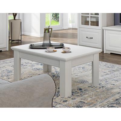 Couchtisch OTTO HOME "Evergreen", beige (elfenbein, elfenbein, elfenbein), B:102cm H:44,6cm T:65cm, Tische, Couchtisch, hochwertig UV-lackiert, Breite 102cm