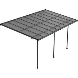TERRASSENDACH Borneo Aluminium 5,5x3m dunkelgrau