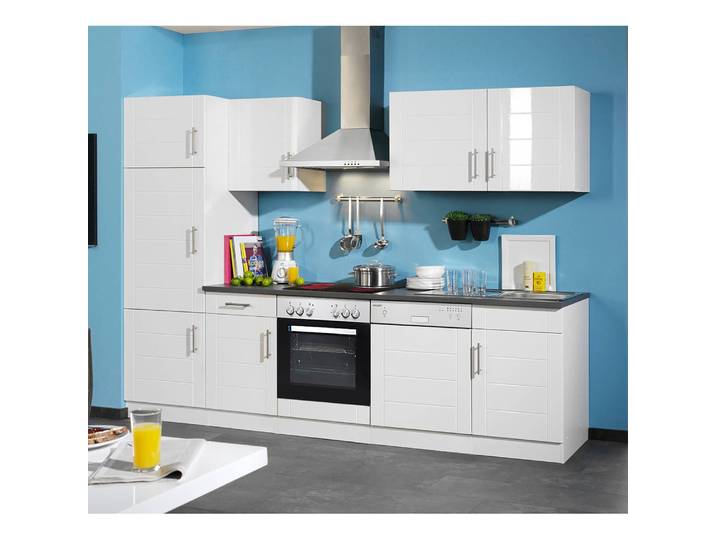 Meuble bas Nevada I 50cm Blanc/Blanc brillant/anthracite
