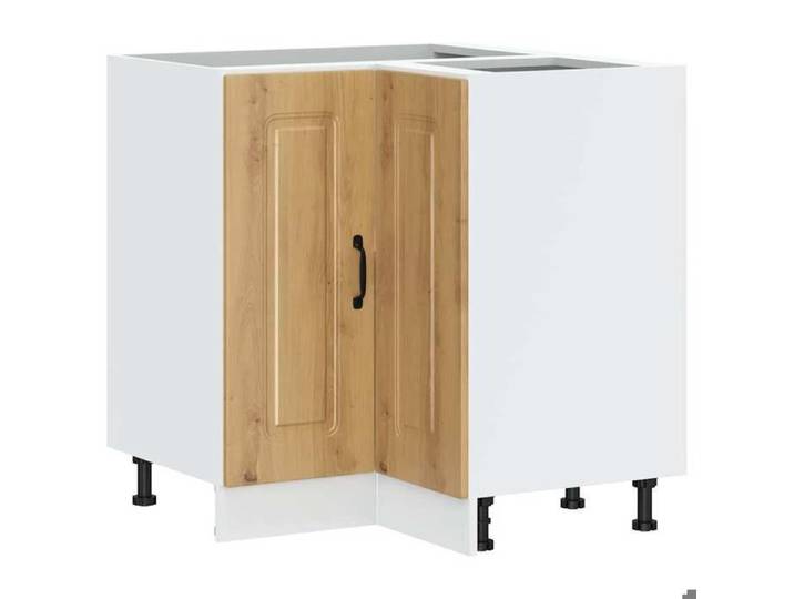 MGH Armoire d'angle de cuisine  Kalmar  avec rangement - chêne artisanal LV1423