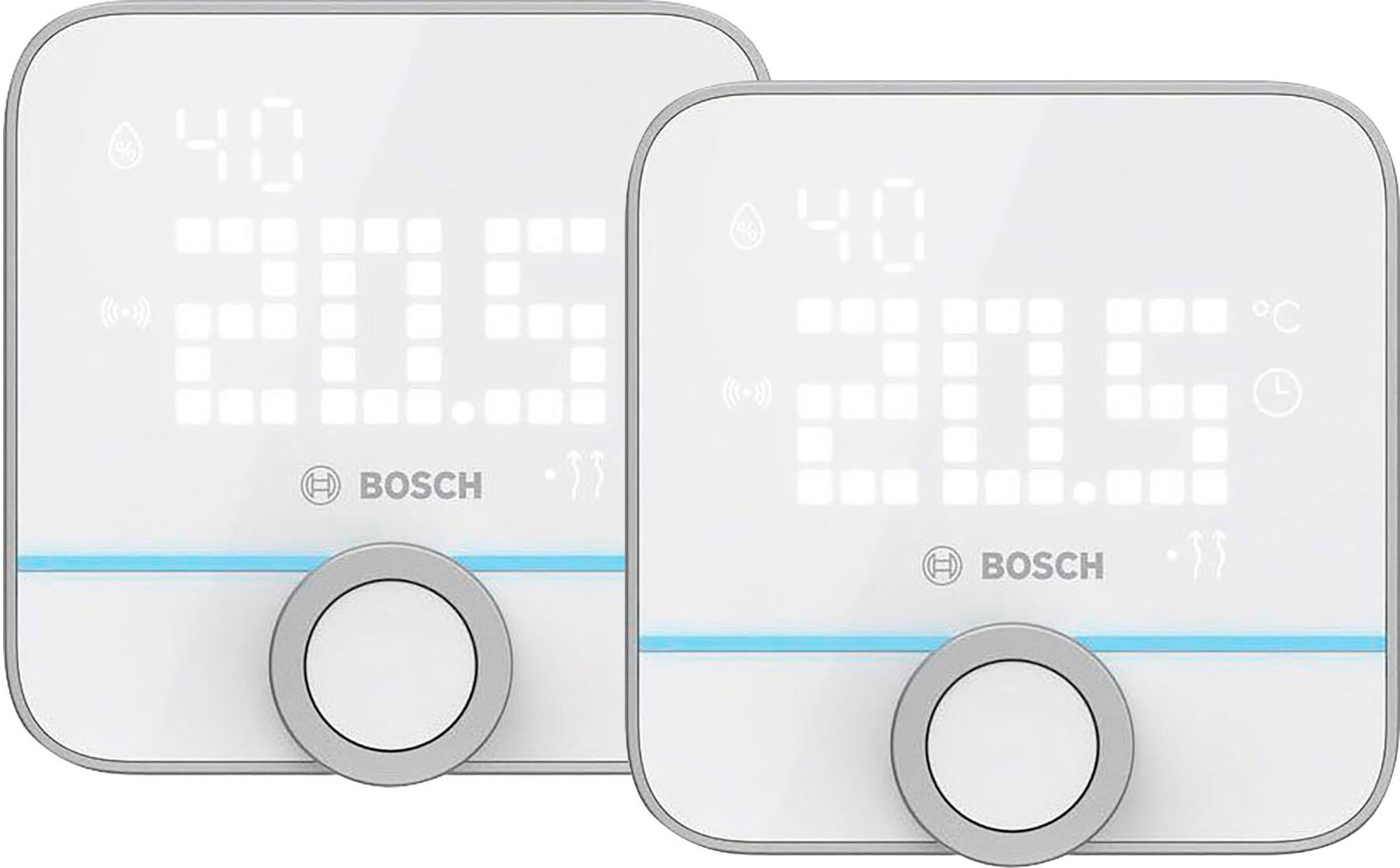 Bosch Raumthermostat "Smart Home II 2erSet", weiß, B:8,6cm H:2,8cm T:8,7cm, Raumthermostate, Raumthermostat