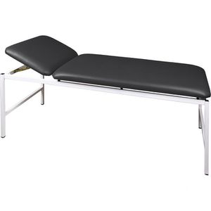 Holthaus Behandlungsliege 87300, aus Metall, schwarz, 2 Zonen, Kopfteil verstellbar, bis 150 kg