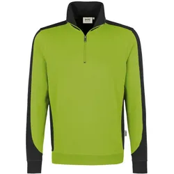 HAKRO MIKRALINAR® Zip-Sweatshirt Contrast kiwi/anthrazit, L - 476 - kiwi/anthrazit | L