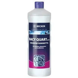 Becker Bacy-Quart novo Flächendesinfektion Konzentrat 1 L Desinfektionsreiniger für Lebensmittelbereich und Großküchen