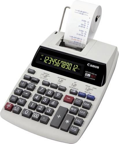 Canon MP120-MG-es II Druckender Tischrechner Weiß Display (Stellen): 12 netzbetrieben (B x H x T) 203 x 72 x 292mm