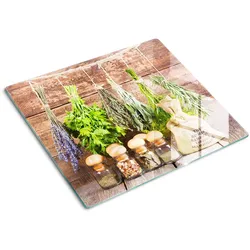 GLASPLATTE 60x52 cm Kräuterschnur