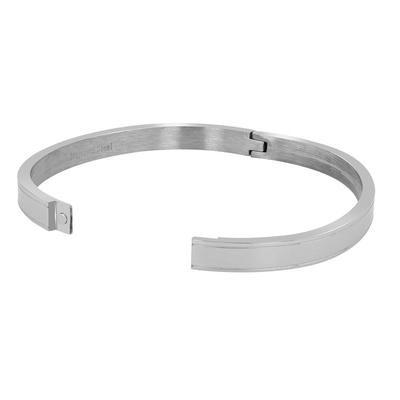 Armreif ADELIA´S "Armband – Armreif aus Edelstahl Ø 6,0 cm cm", silber, Armbänder, Damen, 6cm, Edelstahl, Armreif, Zum Verschenken – ideal zum Geburtstag