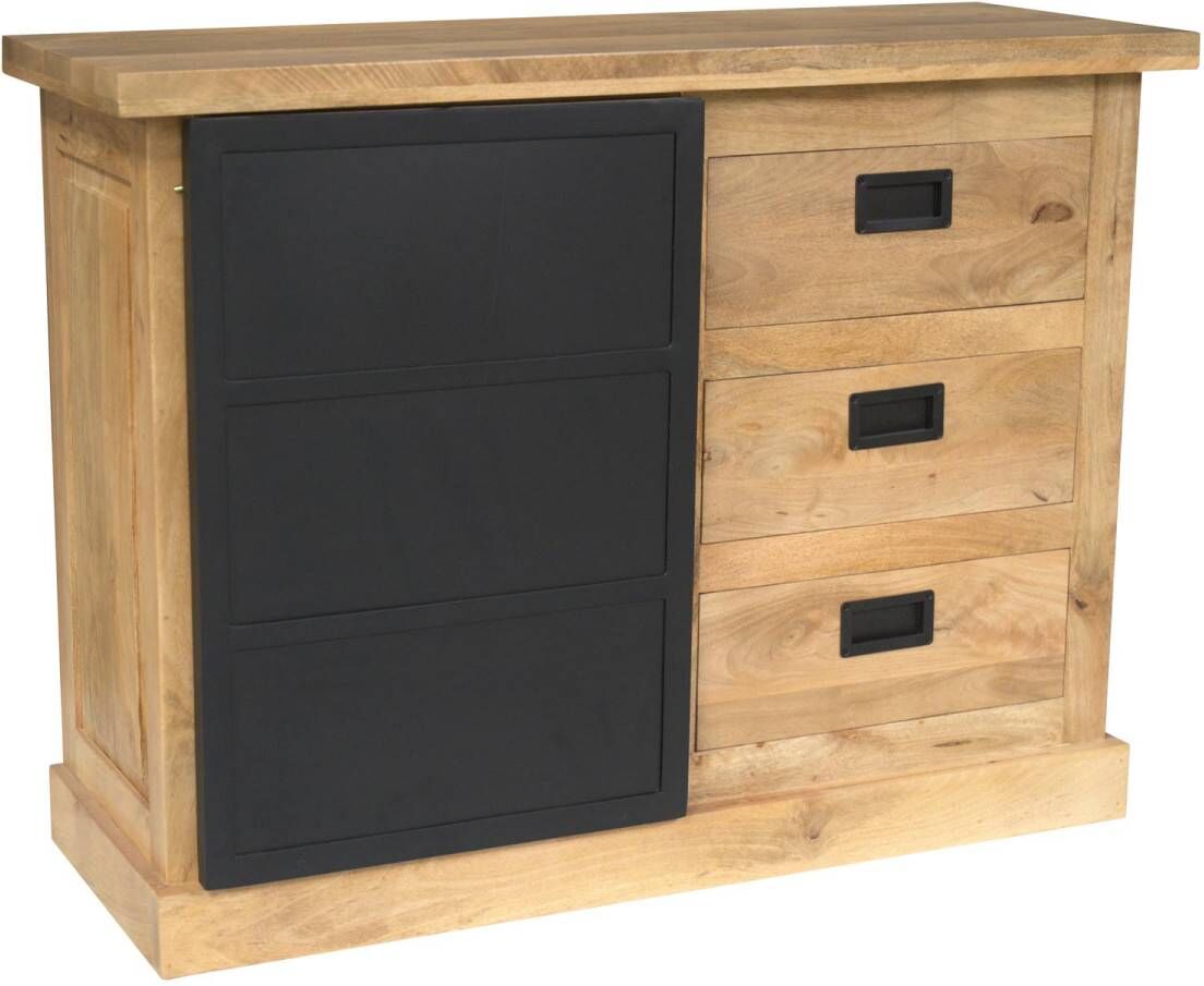 Pharao24.de Kommode Massivholz Anrichte 100 cm breit 45 cm tief