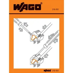 Wago 210-191 Handhabungsaufkleber,für Leiterplattenklemmen,Serie 236 210191  - 100 Stück