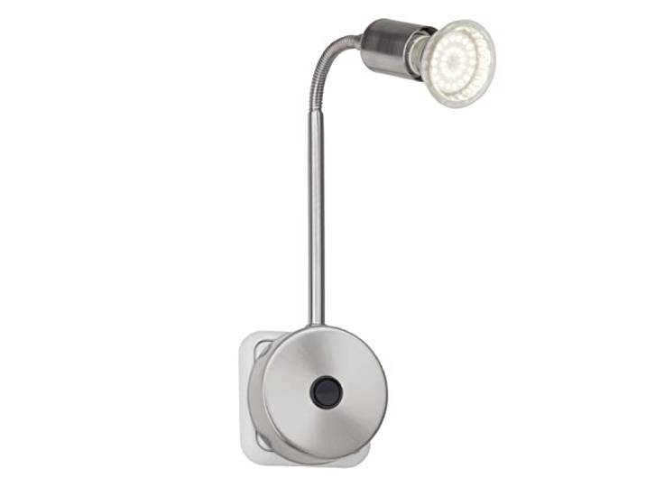 Brilliant LED Steckerspot Loona mit warmweißem Licht - Steckdosenlampe mit Schalter und Flexarm - GU10 Leuchtmittel inklusive und wechselbar - warmweiße Lichtfarbe mit insgesamt 300 Lumen