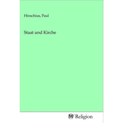 Staat und Kirche, Taschenbuch von , MV-Religion, 978-3-96881-319-6