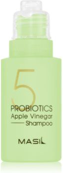 MASIL 5 Probiotics Apple Vinegar champô de limpeza profunda para cabelo e couro cabeludo 50 ml. 5 Probiotics Apple Vinegar