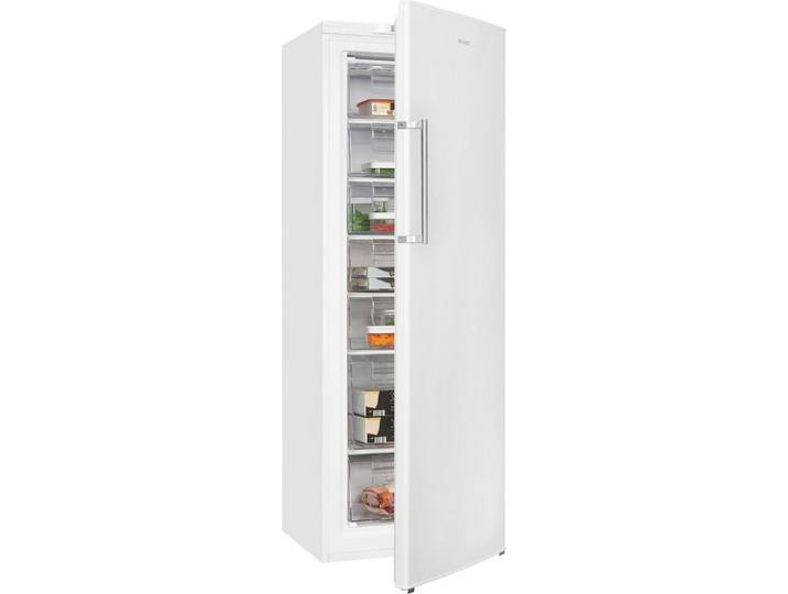 exquisit Gefrierschrank NoFrost GS280-HE-040D, 171 cm hoch, 60 cm breit, 4*-Gefrierschrank No Frost mit LED-Anzeige & praktischem Griff