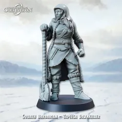 Goliath Barbarian - Tapeesa Dawnkiller aus Frostbound Fate von The Printing Goes Ever On