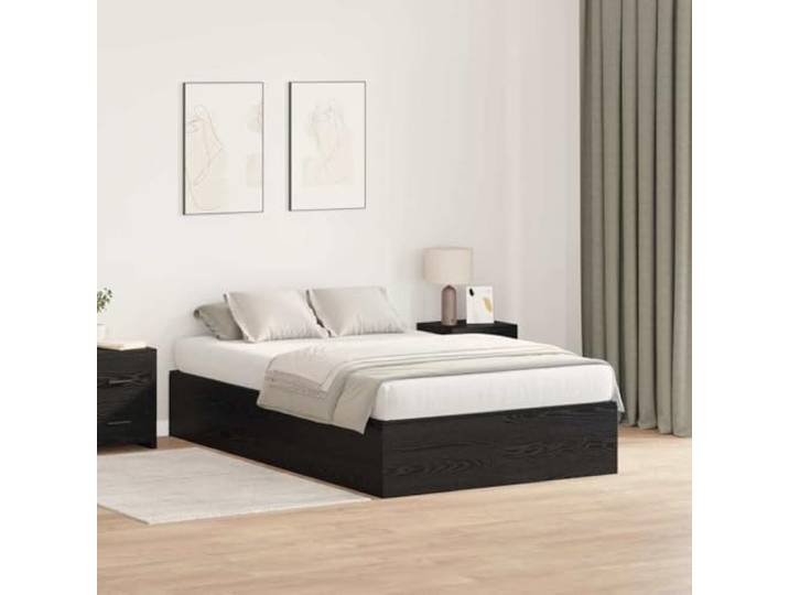Stauraum Bettgestell Massives Kiefernholz Modernes Design 120x190 cm Stauraum Bettgestell Schwarz Eichen-Optik 120x190 cm Bett mit Bettkasten Modernes Polsterbett Holzgestell mit Aufbewahrung